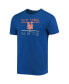 ფოტო #3 პროდუქტის Men's Royal, Orange New York Mets Lodge T-shirt and Pants Sleep Set