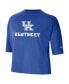 Women's Royal Kentucky Wildcats Crop Performance T-shirt