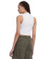 ფოტო #2 პროდუქტის Women's Cropped Mockneck Sleeveless Top