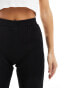 Фото #5 товара Miss Selfridge Petite rib kick flare trouser n black