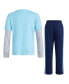 ფოტო #5 პროდუქტის Little Boys Layered Cotton T-shirt and Fleece Pants Set, 2 Piece