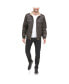 Men's Sherpa Lined Faux Leather Aviator Bomber
