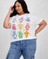 Фото #1 товара Футболка модная Plus Size Care Bears Grayson Threads, The Label