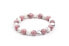 Браслет из хаулита Beneto MINK91 / 17 silver, white, pink - фото #1