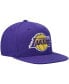 Фото #4 товара Men's Purple Los Angeles Lakers Ground 2.0 Snapback Hat