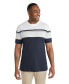 ფოტო #1 პროდუქტის Mens Joe Textured Stripe Tee Big & Tall