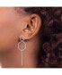 ფოტო #3 პროდუქტის Stainless Steel Polished Dangle Earrings
