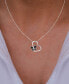Spinel Heart Butterfly Necklace (1/3 ct. t.w.) in Sterling Silver