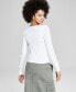 Women's Square-Neck Long-Sleeve Top, Created for Macy's