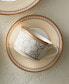 Trefolio Gold Set of 4 Saucers, Service For 4