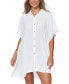 Фото #1 товара Juniors' Vacay Button-Front Side-Slit Cover-Up