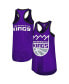 Фото #1 товара Women's Purple Sacramento Kings Showdown Scoop-Neck Racerback Tank Top