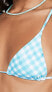L*Space 284581 Women's Brittany Bikini Top, Picnic Plaid, M
