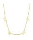 Фото #1 товара Gold Flash Plated "Mama" Station Pendant Necklace