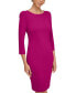 Фото #3 товара Women's 3/4-Sleeve Sheath Dress