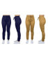 ფოტო #12 პროდუქტის Women's Basic Stretch Twill Joggers, Pack of 2