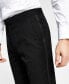 Фото #4 товара Men's Classic-Fit Stretch Black Tuxedo Pants, Created for Macy's
