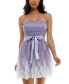 Фото #1 товара Juniors' Ombré Glitter Ruffled Petal Dress