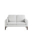 35" Wood, Steel, Foam and Polyester Nate with Power and USB Ports Loveseat