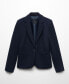 Фото #6 товара Women's Blunt Stitching Fitted Blazer