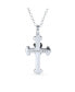 Фото #6 товара Bling Jewelry ancient Saint James Religious Fleurette Antiqued Kings Crown Heart Fleur De Lis Cross Pendant Necklace Solid Oxidized .925 Sterling Silver