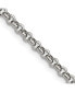 Stainless Steel Polished 3.9mm Rolo Chain Necklace