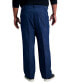 Men's Big & Tall Stretch Denim Classic-Fit Pleated Pants