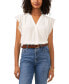 Фото #1 товара Women's V-Neck Flutter Short Sleeve Top