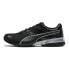 Фото #2 товара Puma Tazon 6 FM 18987303 Mens Black Leather Lace Up Athletic Running Shoes