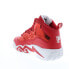 Фото #92 товара Fila MB Night Walk 1BM01747-611 Mens Red Leather Athletic Basketball Shoes