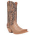 Фото #2 товара Dan Post Boots Tria Embroidery Snip Toe Cowboy Womens Brown Casual Boots DP4398