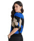 ფოტო #2 პროდუქტის Women's Printed Puff-Sleeve Sweater