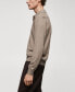 Фото #4 товара Men's Long-Sleeved Cotton Jersey Polo Shirt
