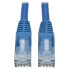 Фото #1 товара Tripp N201-007-BL Cat6 Gigabit Snagless Molded (UTP) Ethernet Cable (RJ45 M/M) - PoE - Blue - 7 ft. (2.13 m) - 2.13 m - Cat6 - U/UTP (UTP) - RJ-45 - RJ-45