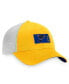 Фото #3 товара Men's Gold, White St. Louis Blues Authentic Pro Rink Trucker Snapback Hat