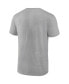 ფოტო #4 პროდუქტის Men's Heathered Gray Seattle Mariners Iconic Go for Two T-shirt