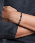 ფოტო #2 პროდუქტის Men's Mariner Link Chain Bracelet in Sterling Silver & Black Rhodium-Plate