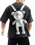 Фото #1 товара ASOS DESIGN teddy bear bag in silver