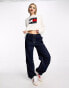 Tommy Jeans knit boxy flag sweater in white Ancient Weiß, 38 - фото #3