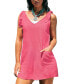 ფოტო #1 პროდუქტის Women's Linen Knotted Strap V-Neck Romper