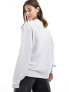 COLLUSION applique oversized sweatshirt in grey marl