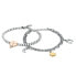 Playful steel bracelet with pendants Maia SAUY09