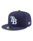 Фото #3 товара Men's Navy Tampa Bay Rays 2024 MLB World Tour: Dominican Republic Series 59fifty Fitted Hat