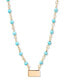 Фото #1 товара "14k Gold" Key Turquoise Bead Necklace