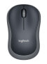 Фото #1 товара Logitech Wireless Mouse M185 - Ambidextrous - Optical - RF Wireless - 1000 DPI - Black - Grey