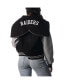 Фото #3 товара Women's Black Las Vegas Raiders Sailor Full-Snap Hooded Varsity Jacket
