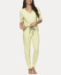 ფოტო #3 პროდუქტის Women's Jessie 2 Pc. Jersey Knit Lounge Set