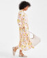 Фото #7 товара Women's Printed Tiered Midi Dress, Regular & Petite, Created for Macy's