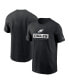 ფოტო #1 პროდუქტის Men's Black Philadelphia Eagles Sideline Performance T-Shirt