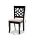 Фото #4 товара Mael Modern and Contemporary Fabric Upholstered 2 Piece Dining Chair Set